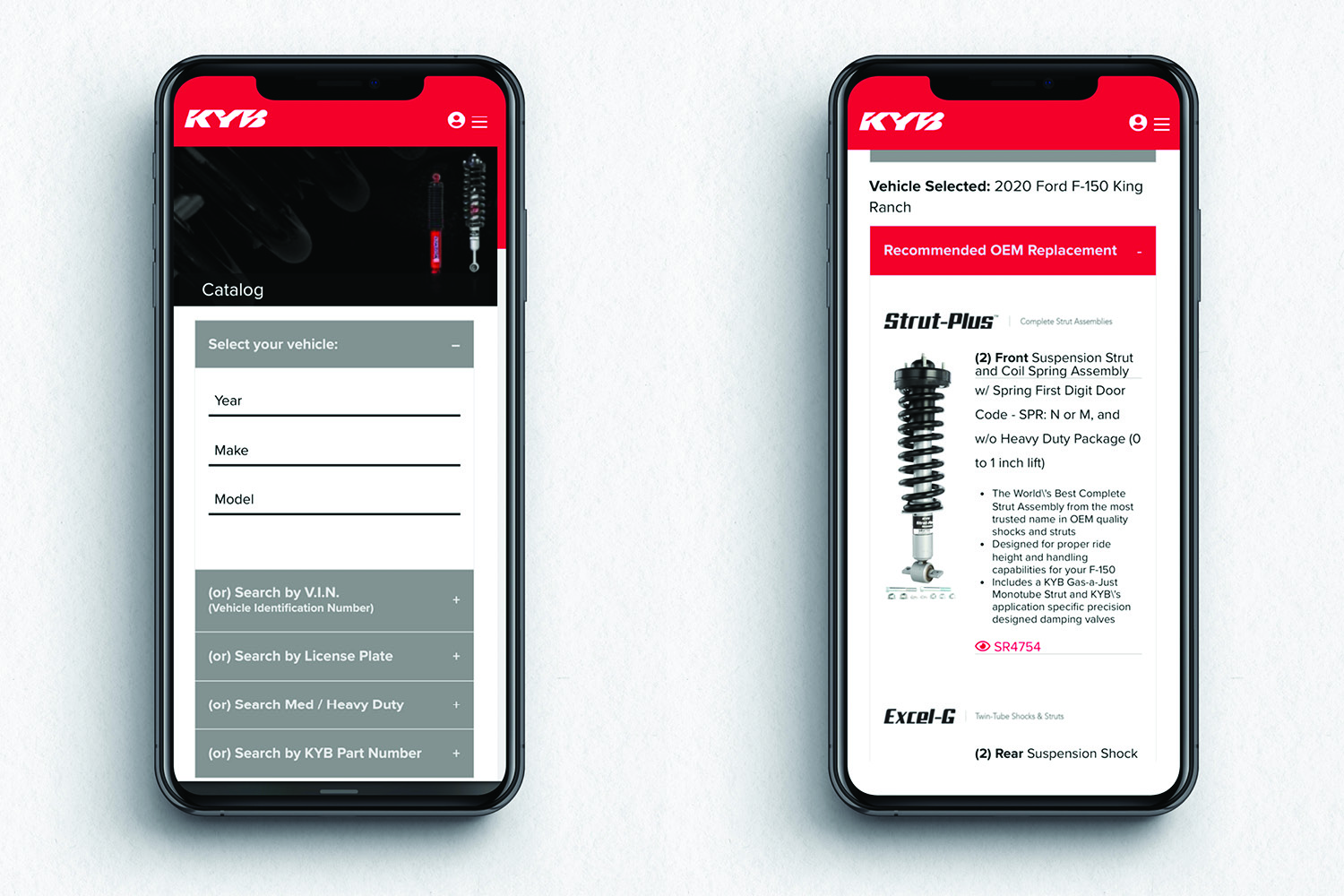 KYB Parts Catalog App